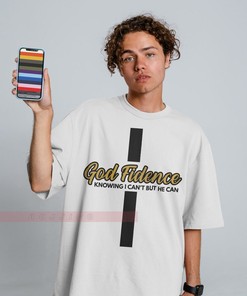 Godfidence Knowing I Can't but He Can Christian Tee