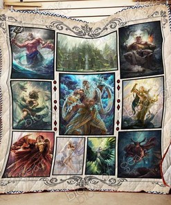 Gods Of Ancient Greece Vintage Quilt Bedding Set