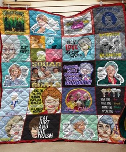 Golden Girls Quote Quilt - Soft and Comfy Blanket for TV Show Fans