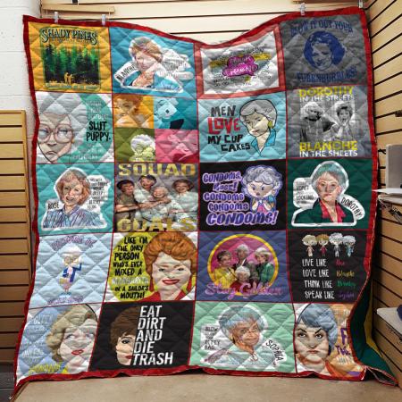 Golden Girls Quote Quilt - Soft and Comfy Blanket for TV Show Fans