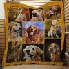 Golden Retriever Dog Quilt Blanket for Pet Lovers