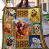 Golden Retriever Quilt Blanket LC8 for Dog Lovers