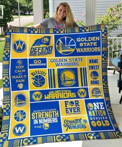 Golden State Warriors Basketball Quilt Bedding Set with Team Designs