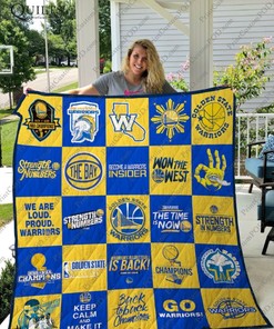 Golden State Warriors Collection Quilt Bedding Set - Ideal For Fans Of The Basketball Team