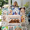 Goldendoodles Make Me Happy Humans Make My Head Hurt Funny Quilt Blanket