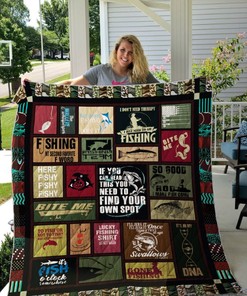 Gone Fishing You Need To Find Your Own Spot Quilt Bedding Set - For The True Fishing Lovers