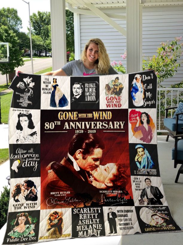 Gone With The Wind 80th Anniversary Collection Quilt Blanket - A Timeless Classic for Movie Lovers