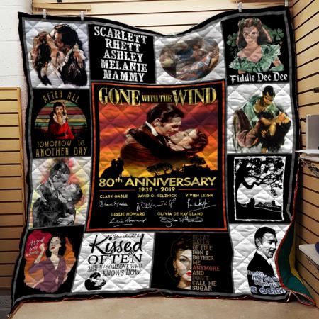 Gone With The Wind 80th Anniversary Quilt Set with Important Information