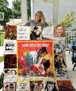 Gone With The Wind After All Tomorrow Is Another Day Quilt Blanket - A Love That Endures for Romantics