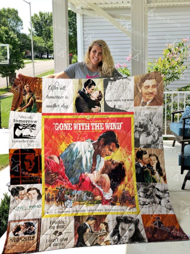 Gone With The Wind After All Tomorrow Is Another Day Quilt Blanket - A Love That Endures for Romantics