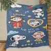 Good Luck Lover Quilt Blanket with Snoopy and Personalized Gifts