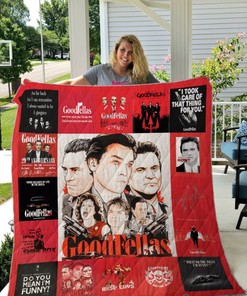 Goodfellas Style Quotes Collection Quilt Blanket - Great for Movie Buffs