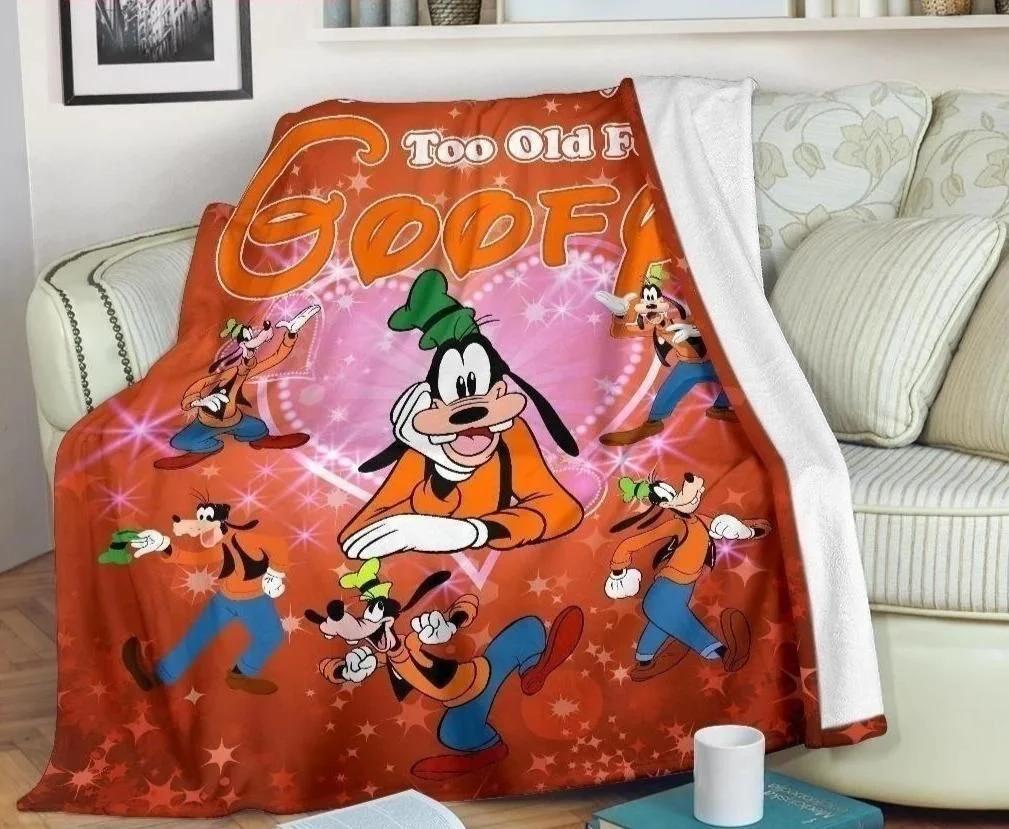 Goofy Fleece Blanket Gift for True Fans Quilt Bedding Set