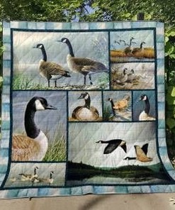 Goose by the River Quilt Blanket with Unique and Beautiful Design
