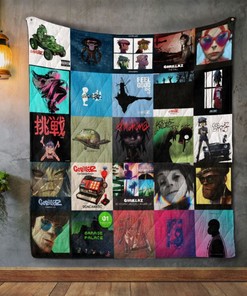 Gorillaz Feel Good Quilt Blanket - Feel good with this cozy Gorillaz quilt blanket