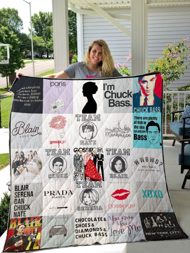Gossip Girl Graphics Collection Quilt Blanket, Ideal for Fans of the Show