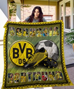 Got Fans? Borussia Dortmund Quilt Blanket LC4