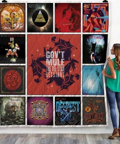 Gov't Mule Albums Quilt Blanket, Must-Have for Jam Band Enthusiasts