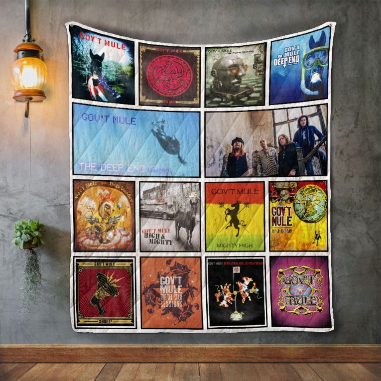 Gov't Mule Band Album Quilt Bedding Set for Music Collectors