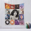 Grace Slick Vinyl Design Quilt Blanket with Musician Theme