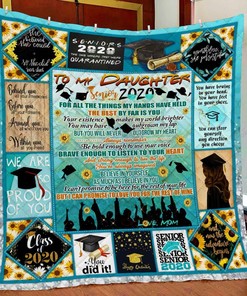 Graduation Family Personalized Quilt Blanket - Be Bold Enough To Use Your Voice