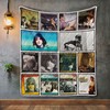 Gram Parsons Album Quilt Blanket with Subtle Texture