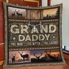 Grand Daddy The Man The Myth The Legend Deer Quilt Bedding Set