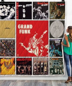 Grand Funk Railroad Albums Combined Quilt Blanket - Funk Railroad's Best Albums Quilt