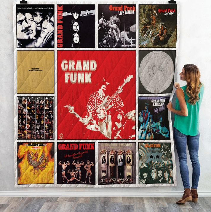 Grand Funk Railroad Albums Combined Quilt Blanket - Funk Railroad's Best Albums Quilt