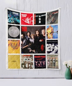 Grand Funk Railroad Vintage Rock n Roll Inspired Quilt Bedding Set