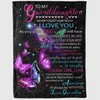 Granddaughter Butterfly Blanket: Never Forget How Much I Love You From Family