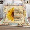 Granddaughter Sunflower Quilted Bedding Set From Grandma Grandpa
