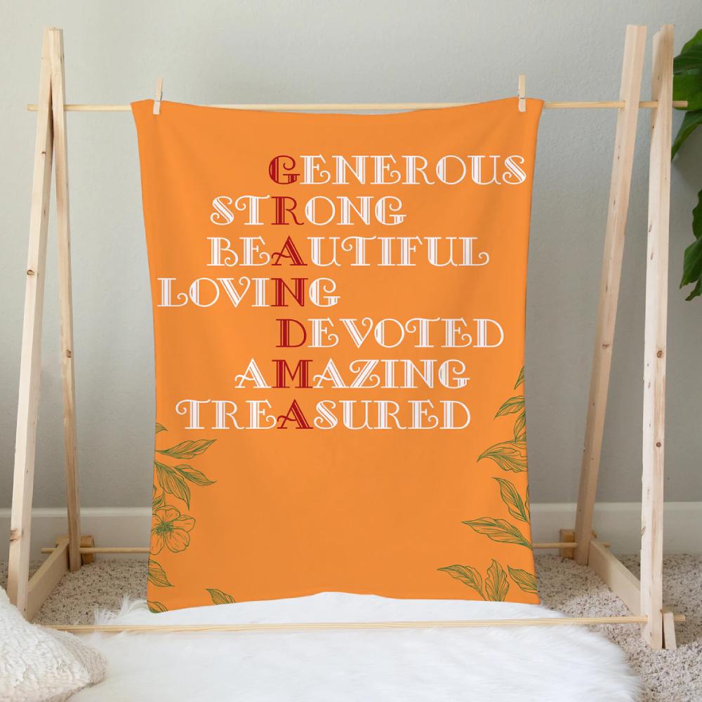 Grandma Fleece Quilt Bedding Set- To My Grandma Genrerous Strong Beautiful My Grandma For Grandparents