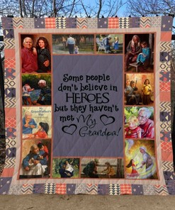 Grandpa and Granddaughter Quilt Bedding Set