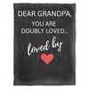Grandpa's Love Quilt Bedding Set for Granddaughter - A Cozy Gift for Your Loved Ones