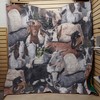 Graphic Goat Together Quilt Blanket for Animal Lovers