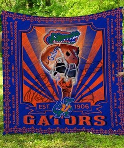 Graphic NCAA Florida Gators Loved Quilt Bedding Set