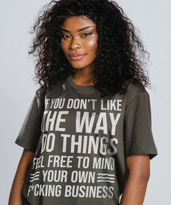 Graphic Tee: Feel Free to Mind Your Own Business