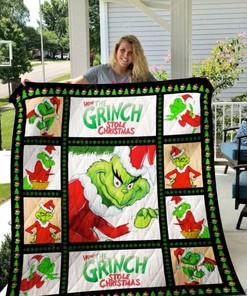 Graphics Christmas Chracter Grinch Collection Quilt Blanket for Fans of The Grinch