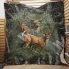 Grass Hunting Deer Hunting Lo Quilt Blanket for Hunting Lovers