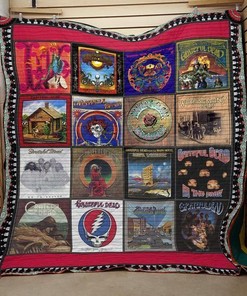 Grateful Dead Album Cover Quilt Blanket For Fans