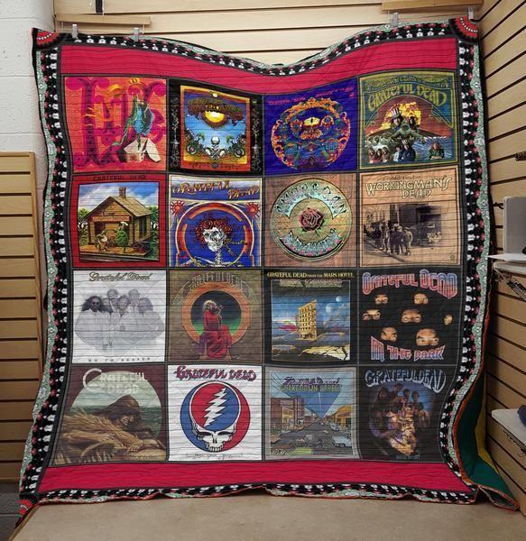 Grateful Dead Album Cover Quilt Blanket For Fans