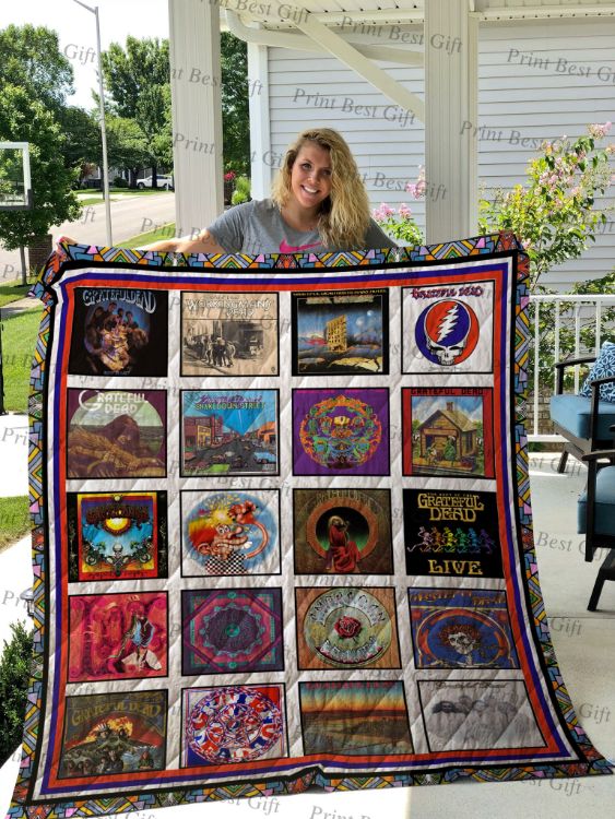 Grateful Dead Co Quilt Bedding Set for Vintage Album Fans