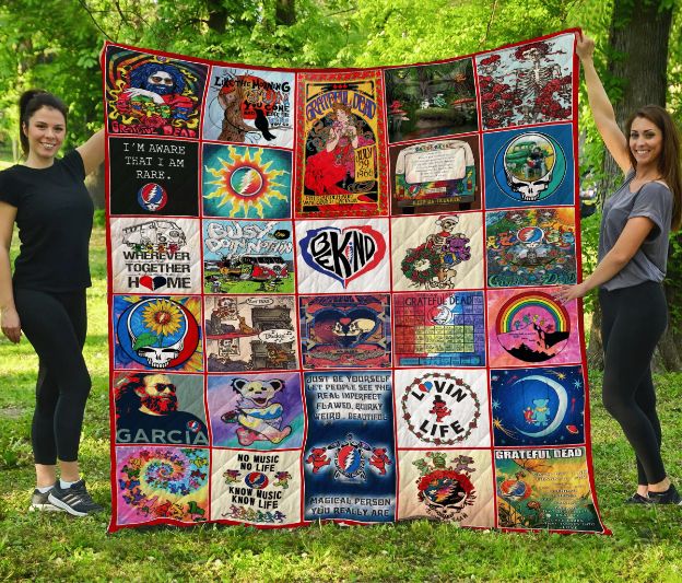 Grateful Dead Lovin Life Inspired Quilt for Bedding Set