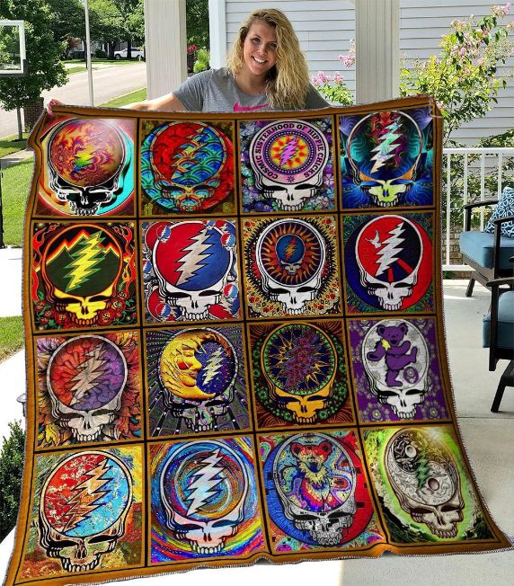 Grateful Dead Quilt Blanket B050604 DUP for Rock Music Fans