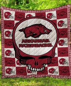 Grateful DeadNCAA Arkansas Razorbacks Combined Great Quilt Bedding Set
