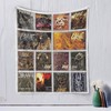 Grave Band Vintage Quilt Bedding Set for Metal and Gothic Music Enthusiasts