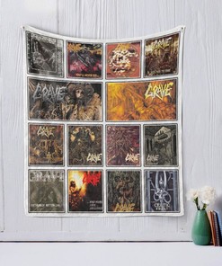 Grave Band Vintage Quilt Bedding Set for Metal and Gothic Music Enthusiasts