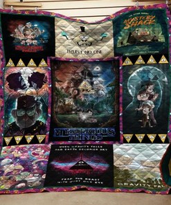 Gravity Falls Mysterious Things Quilt Bedding Set for Fans