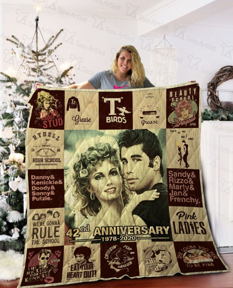 Grease 42nd Anniversary Quilt Blanket for Musical Fans